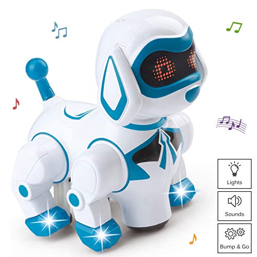 Vokodo Pet Robotic Dog Interactive Kids Toy Puppy Walks Barks Sits With Lights
