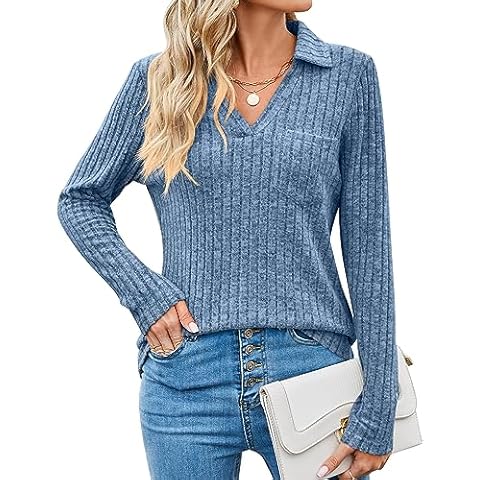 Gemulate Ladies Lightweight V Neck Jumper Cover