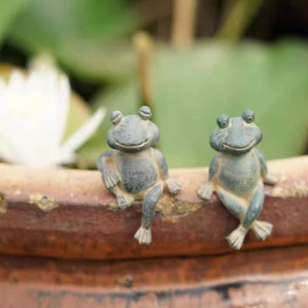 Amazon.co.jp: カエル 置物 オブジェ 雑貨 縁起 癒す インテリア 蛙
