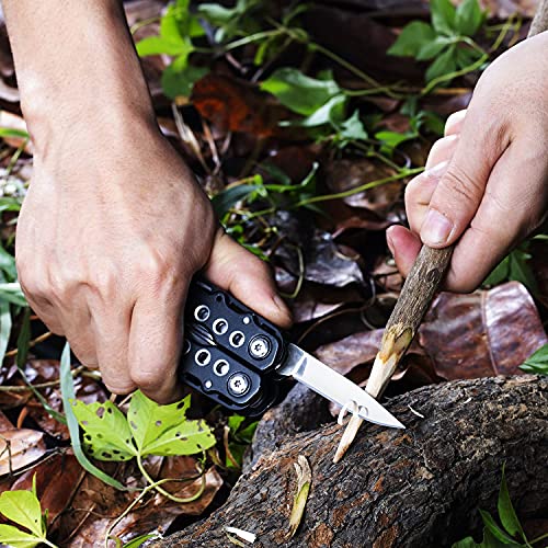 RoverTac-Multitool-Pliers-Pocket-Knife-Camping-Tool-Hiking-Gear-14-in-1-Multi-Tool-Knife-Pliers-Saw-Bottle-Opener-Safety-Lock-Nylon-Sheath-Multitool-for-Camping-Survival-Hiking-DIY-Gifts-for-Men