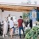 Herdio 6,5 Zoll Outdoor-Lautsprecher wasserdicht verkabelt 200 Watt mit kraftvollem Bass, Wandmontage-Außenlautsprecher für Patio Garage überdachte Terrasse(Weiß)