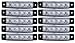 Produktbild 10x LED-Lichter, weiß, Seitenbegrenzungsleuchten für LKW, Anhänger, Wohnwagen, Chassis, Lastwagen, 24 V