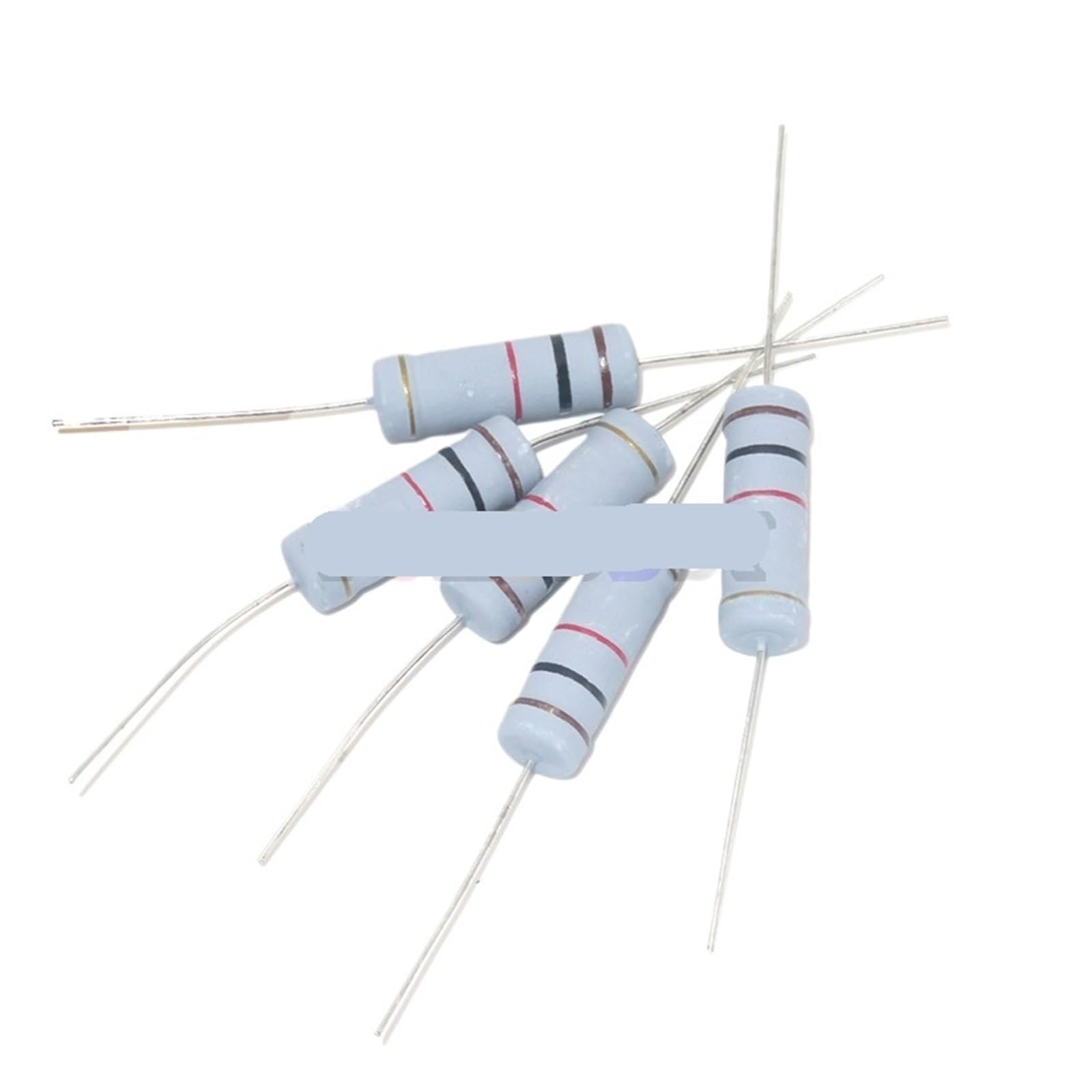 10PCS 5W carbon film resistor 5% 1R ~ 1M 2.2R 10R 22R 47R 51R 100R 150R 470R 1K 4.7K 10K 47K 10 22 47 51 100 150 Ohm resistor (Size : 4.7R)
