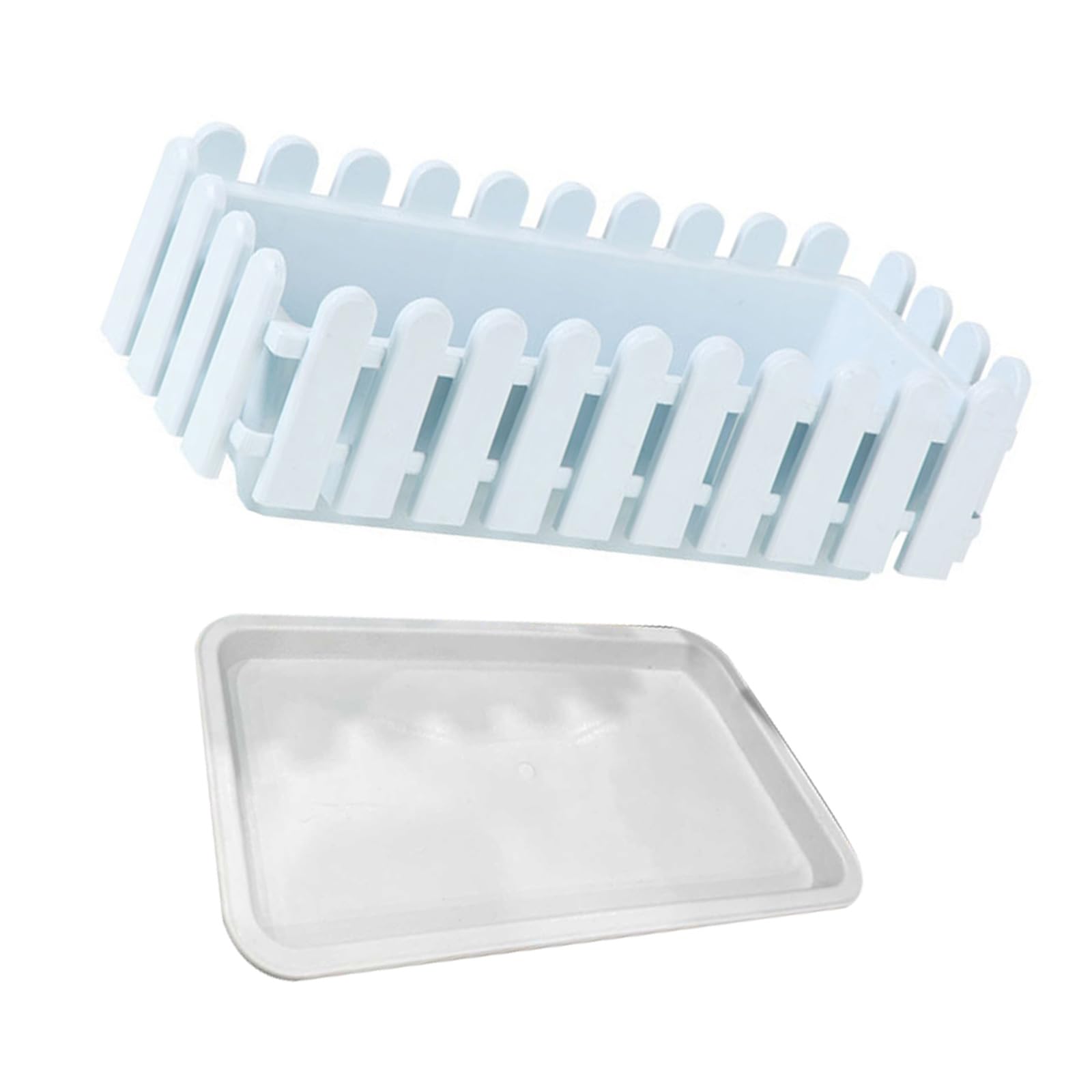 ZBIianxer Portable Rectangular Flower Container Fence Basin Large Thickened Garden Fence Home Decoration Accessories Portable Hydrophilic Basin Planter Box Window Box Home Decoration Planting