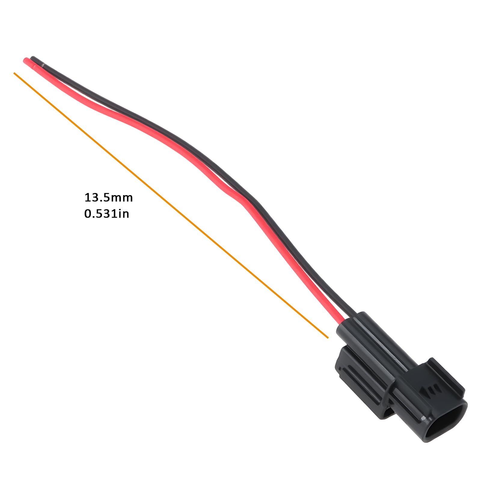 ECSiNG 2 szt. samochodowe światła do jazdy dziennej męskie żeńskie złącze 6189-7408 6181-6851 kompatybilne z Honda kompatybilne z Accord
