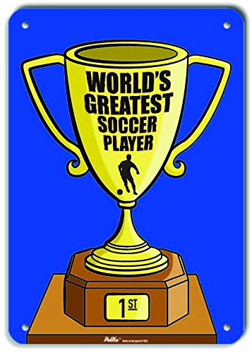 Plaque World's Greatest Soccer Player décoration de vestiaire de foot