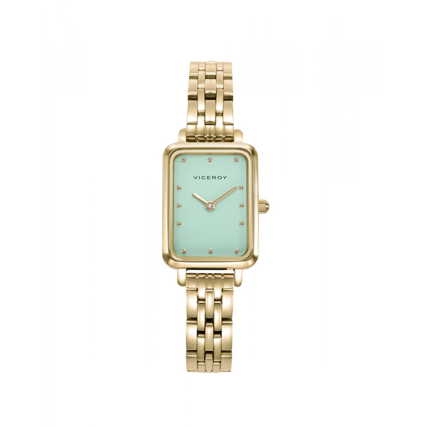 Viceroy Reloj Mujer Dorado Rectangular Esfera Verde 401220-67