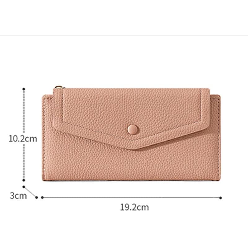 Wallets,Casual Long Wallets for Women Soft PU Leather Coin Wallets Ladies Popular Card Holder Female Purses(A)2