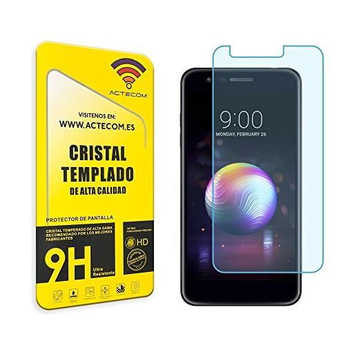 actecom® Cristal Templado Protector Pantalla 9h 2.5D Compatible con LG K11 (K10 2018) Vidrio con Caja