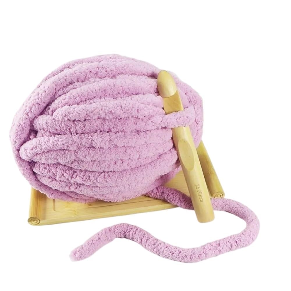 Gruba włóczka, Gruba włóczka szydełkowa 250g, wielokolorowa(Light blue)