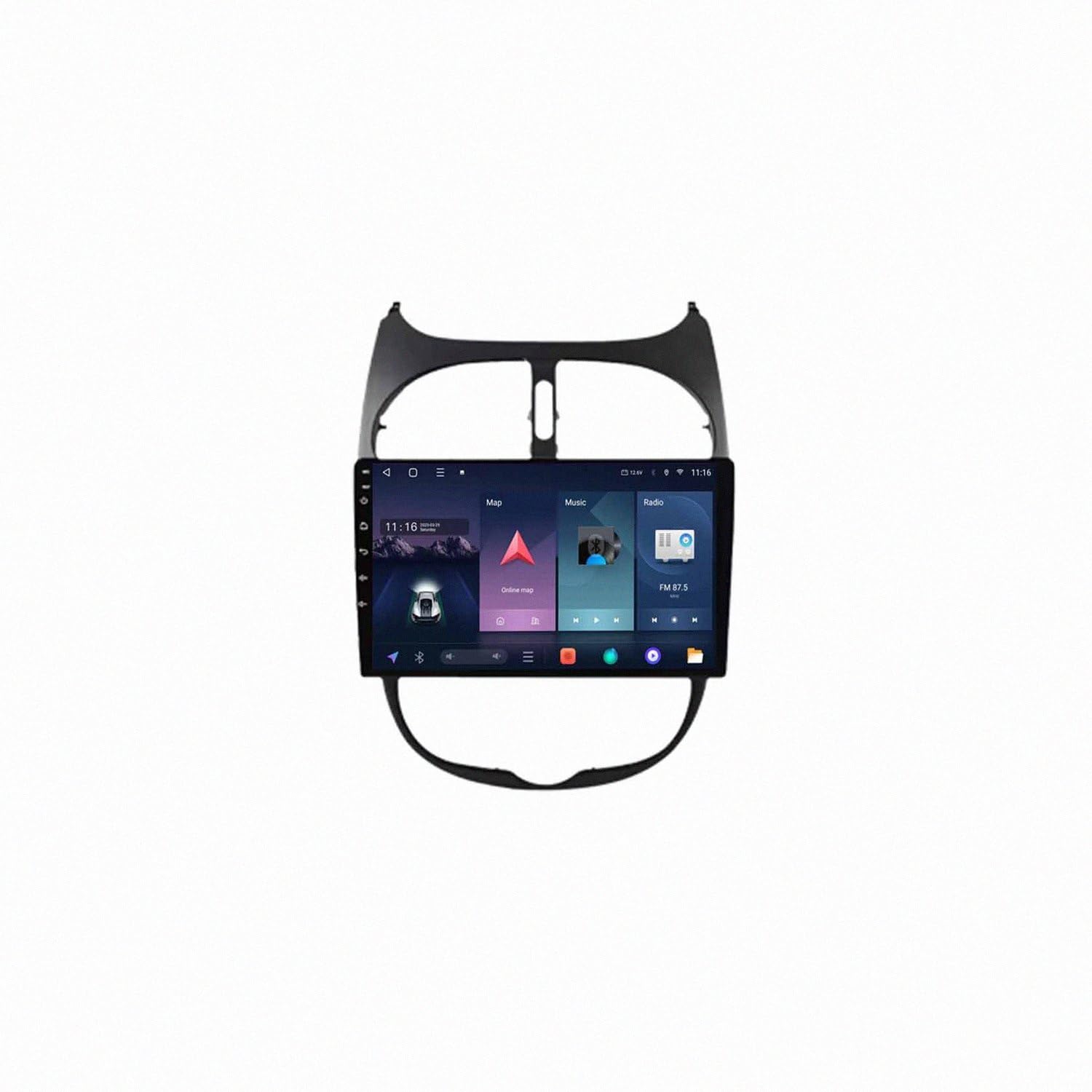 Autoradio para Peugeot 206 2000-2016 con CarPlay y Android Auto, pantalla de 1G+32G 8