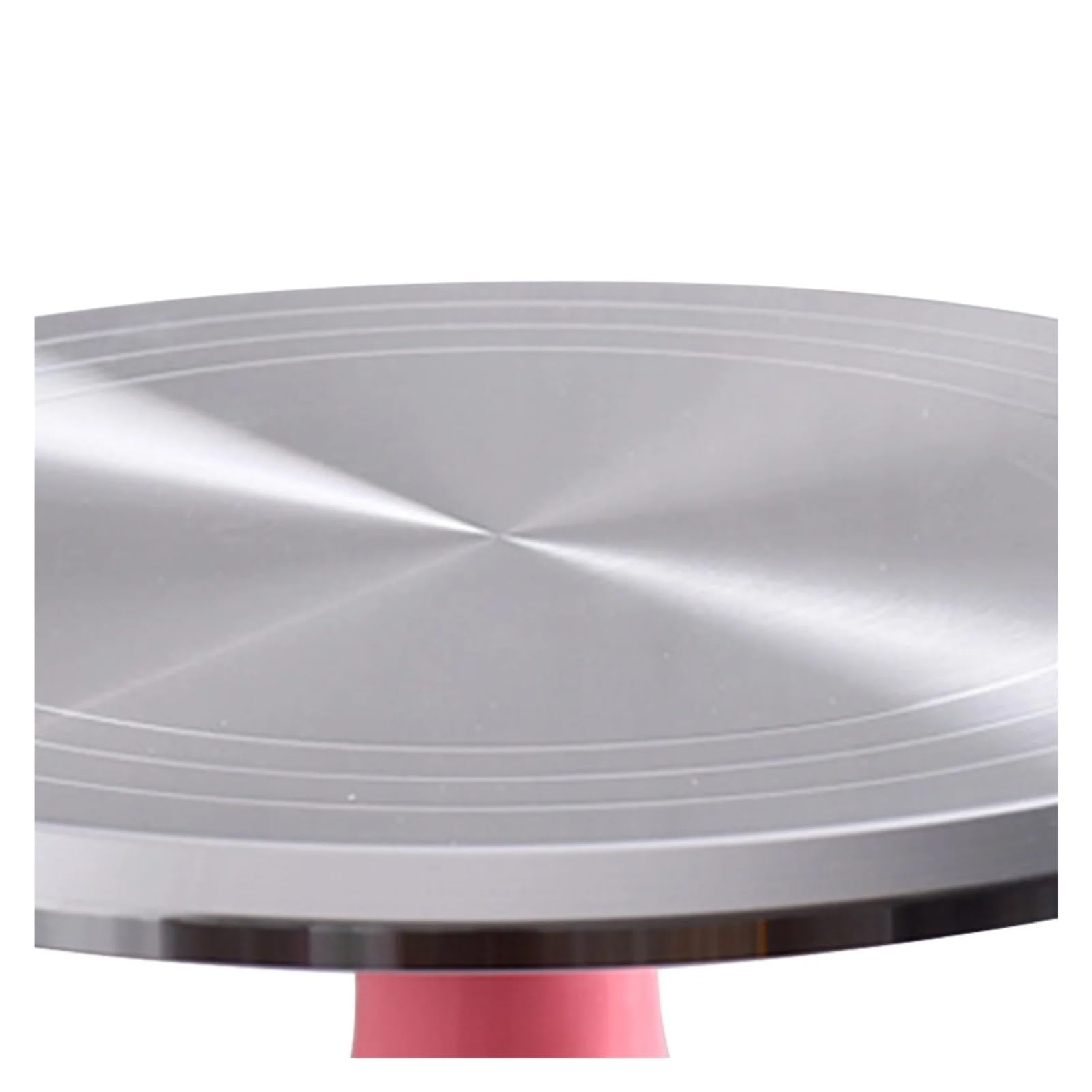 Plato giratorio de aleación aluminio 10 pulgadas, compatible con soportes giratorios for decoración pasteles, for uso doméstico(Gray)