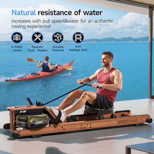 Image of Rowing Machine for Home, 350 LB Capacity, 16-Level Silent Resistance, Magnetic Rowing Machines for Home Foldable, Full-Body Workout Compact Rowing Machine for Cardio & Strength with APP Support