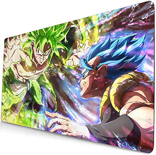 lanyu Dragon Ball Super Mouse pad Japanese Anime Game Mouse pad Large Desk pad Keyboard pad Computer Desk pad Office Mouse pad Son Goku Vegeta IV Trunks Bulma Mouse pad Desktop pad Table Mats 246