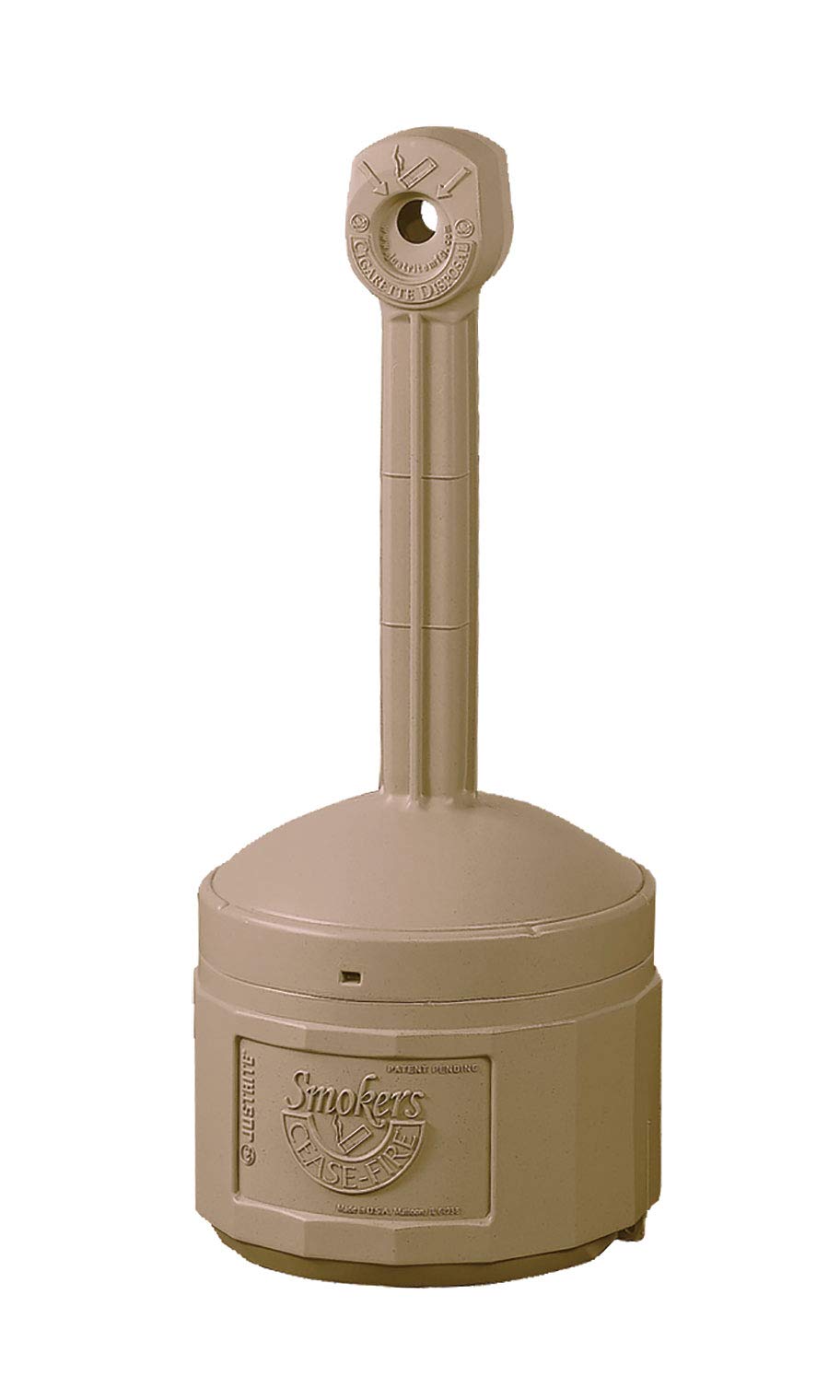 Smokers Cease-Fire Smoke Receptacle - 40ʺH x 18ʺ Diameter