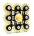 Produktbild SHYNE Edler Fidget Spinner 9 Zahnräder aus Metall Lange Drehzeit bis 5 min + Metallbox Hand Toy Finger Spielzeug (schwarz)