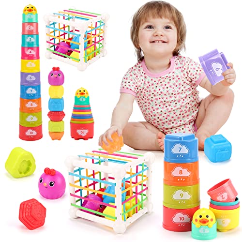 REMOKING Clasificador de formas de juguetes sensoriales, juego de pelota a juego Cover