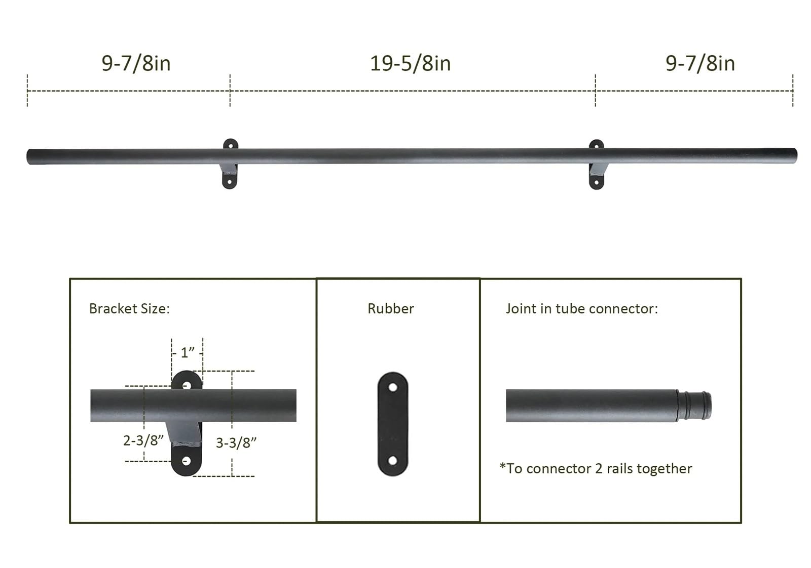 Échelle de bibliothèque coulissante Noire 200cm, Ensemble Complet matériel Roulant, Kit Rails sans échelle, Rouleau Sol avec Frein Échelle de bibliothèque roulante