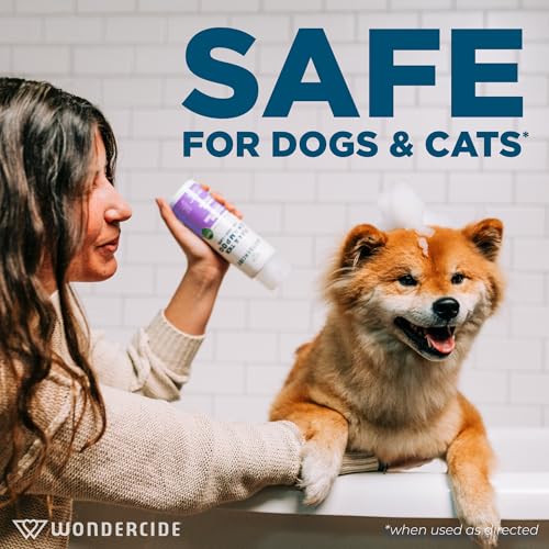 Image of Wondercide - Flea & Tick Shampoo for Dogs and Cats - Flea and Tick Treatment with Natural Essential Oils - for Pets Over 4 Months - Powered by Plants - Rosemary - 12 Fl oz