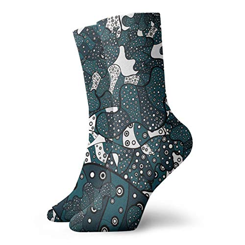 Doodles Pattern Socks Unisex Adult Casual Crew Socks Art Printing Crew Socks Sporty,Short Socks