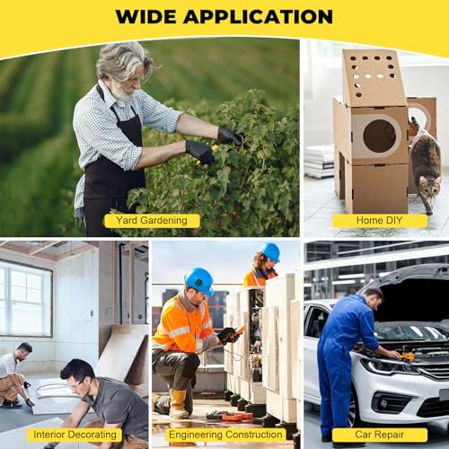 XUDYVCO Tin Snips for Cutting Metal Sheet, Upgrade Heavy Duty Aviation Tin Snips with Sharp Stainless Steel Blade, Professional 8IN Straight Cut Metal Snips for Sheet Metal, Aluminum, Cardboard, Cable - Image 7