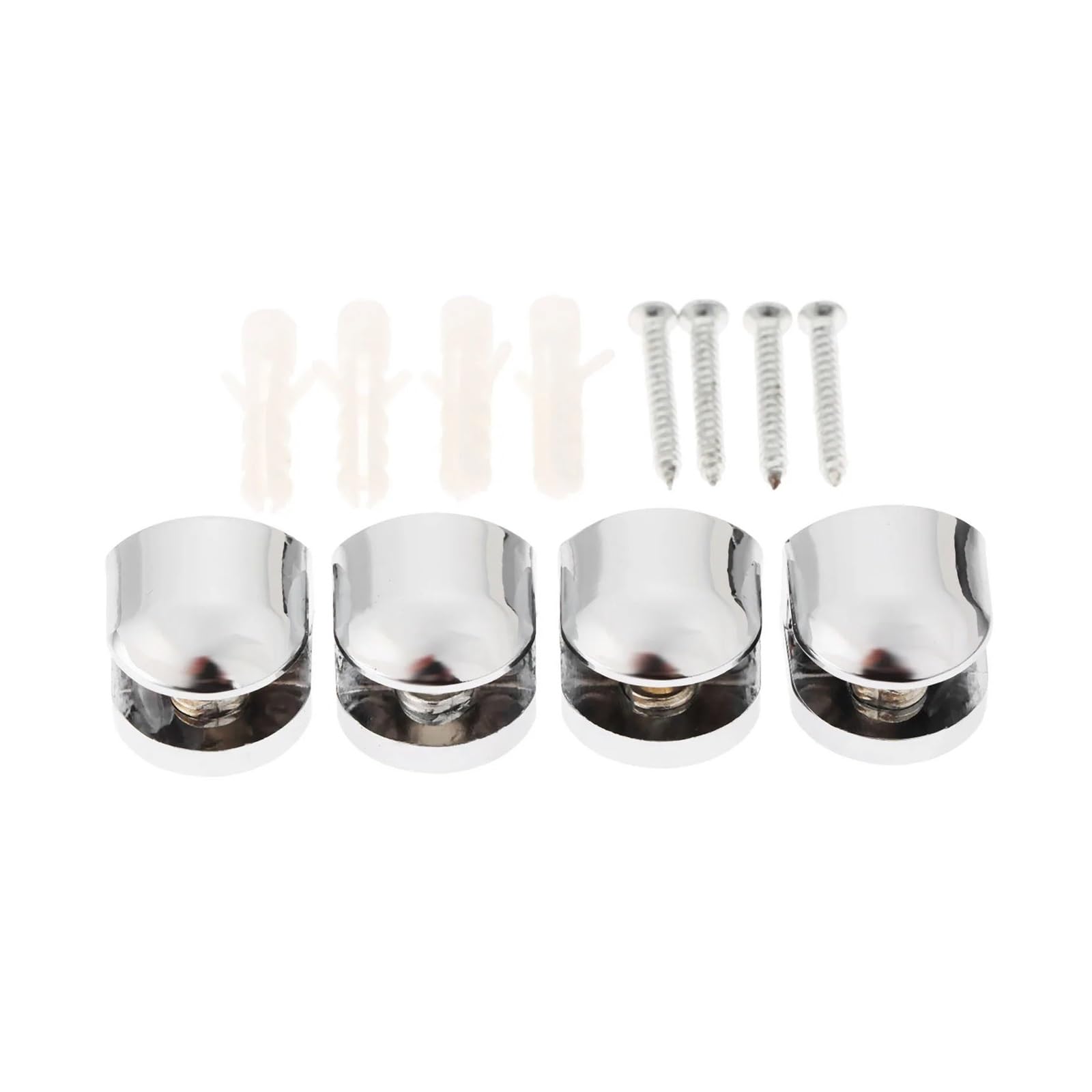 Wylqen One Color Glass Clamp 8Pcs Zinc Alloy Adjustable Glass Shelf Support Holder Clamp Bracket 5-6Mm Thickness Screws Furniture Hardware For Bathroom Cabinet Wine Rack