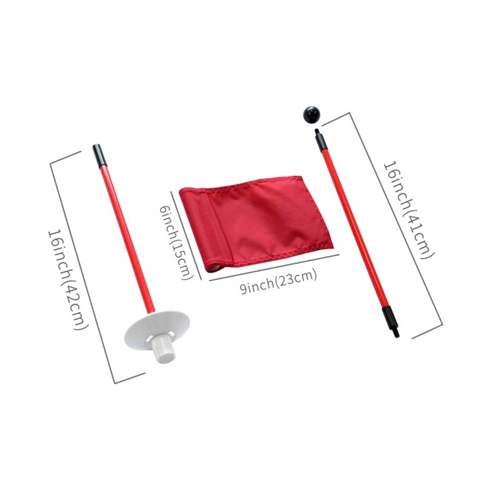 Yusheng Golf Flag Set, Putting-übungsgrünflaggenstock Loch Cup Set, Golffahne Mit Golfloch,Abnehmbares Golf-Putting Professional Golf Flagge