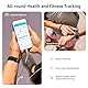 Smartwatch Damen Herren, 1,85 HD Touch Fitnessuhr mit Telefonfunktion, 140+Sportmodi Smart Watch Fitness Tracker mit Pulsmesser Schlafmonitor Schrittzähler, IP68 Wasserdicht Sportuhr für iOS Android
