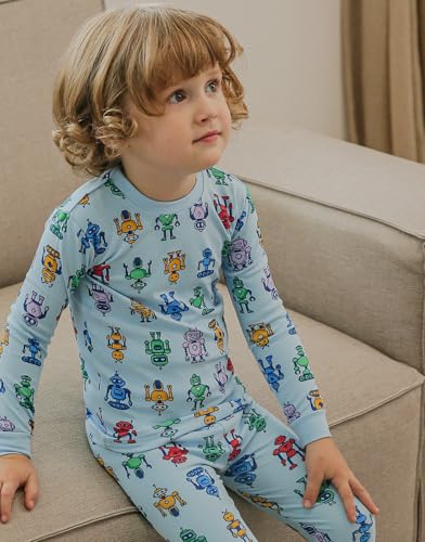 Image of VAENAIT BABY 12Months-12Years Toddler Kids Junior Boys Car Train Fireman Snug fit Sleepwear Pjs Set