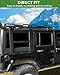 PARTREE Roof Rack Cargo Basket Compatible with Jeep Wrangler JK 2007-2018 4 Door, Roof Rack Cargo Basket w/Double Ladders,Heavy Duty Steel (You Will get 2 Packages)