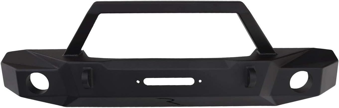Rampage TrailGuard Front Bumper with Built-In Winch Plate | Steel, Black | 99512 | Fits 2018-2022 Jeep Wrangler JL 2-Door