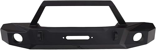 Miniatura 1 de RAMPAGE PRODUCTS Rampage TrailGuard Parachoques delantero con placa de cabrestante incorporada | Acero, negro | 99510 | Compatible con Jeep Wrangler