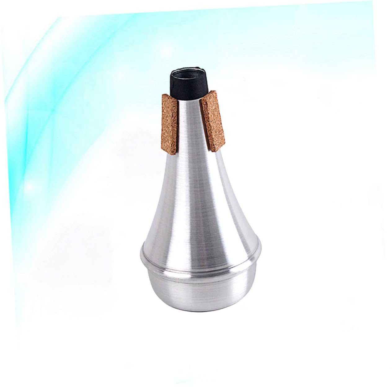 Yardwe Beginner Friendly Trumpet Mute Silver Trumpet Mute Cork for Nighttime Practice Ca109