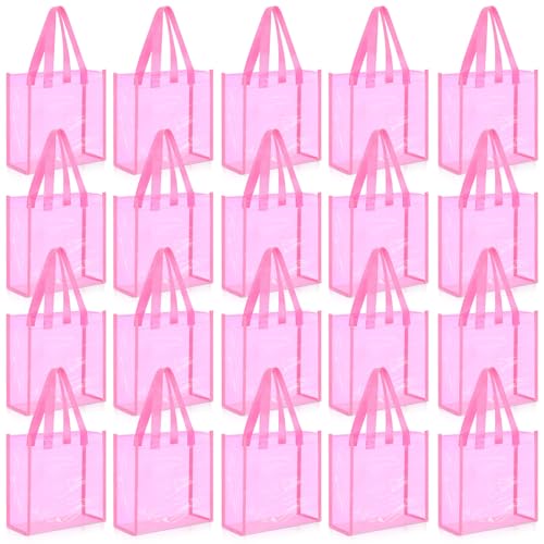 Paterr 20 Pack Bolsas Plásticas Transparentes Tote 10x10x4 pulg miniatura 1
