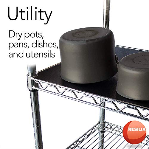 Buy RESILIA Shelf Liner Set for Wire Shelving Units 4 Pack, 18 Inches