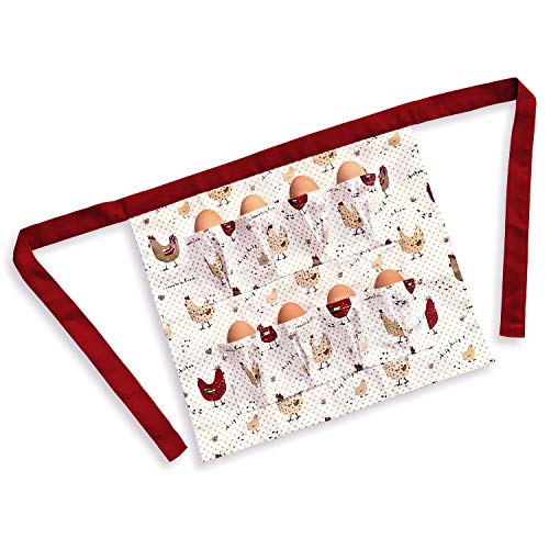 Cackleberry Home Farmhouse Chicken Egg Collecting & Gathering Apron 12 Pockets (Adult Size) #TOP26