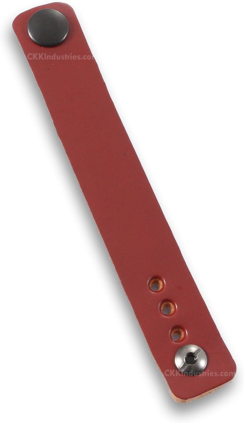 IWB Belt Loops - (8-9oz Leather) – w/Pull-The-Dot Snaps & Mounting Hardware - for IWB Holster Carry - (Fit 1.25-2.00 Inch Belts (Adjustable) - Image 3