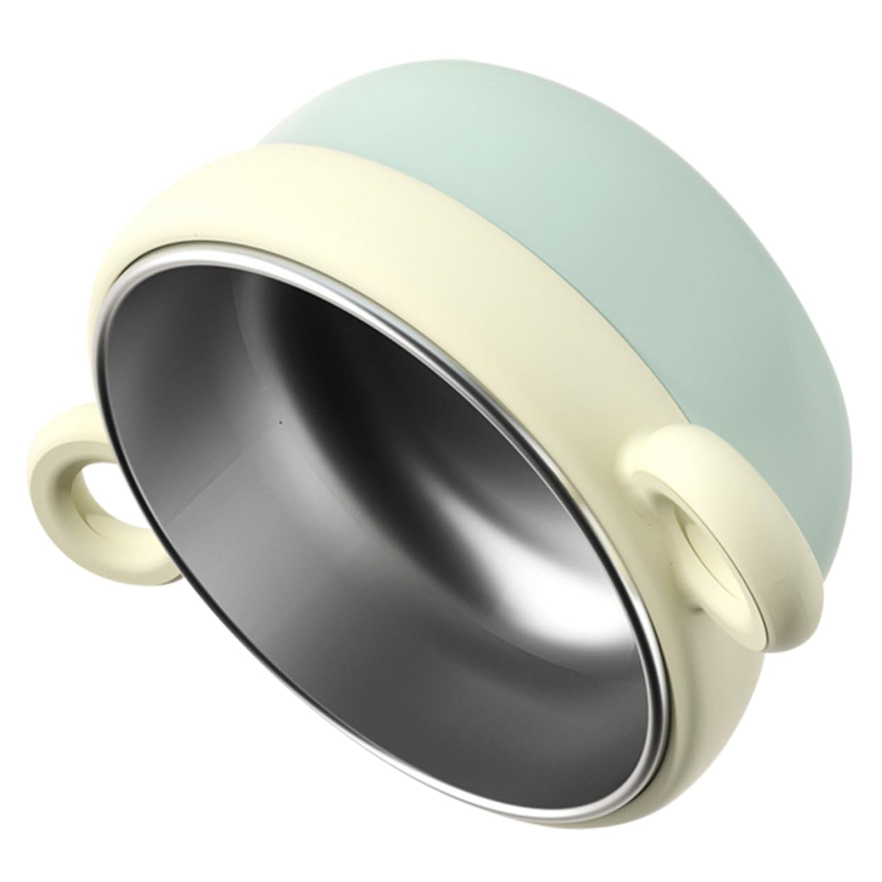 Toddmomy Suction Bowl Stainless Steel Bowl with Lid Practical Insulation and Heat Preservation for Rice and Desserts Portable and Safe Tableware for Boy Girl