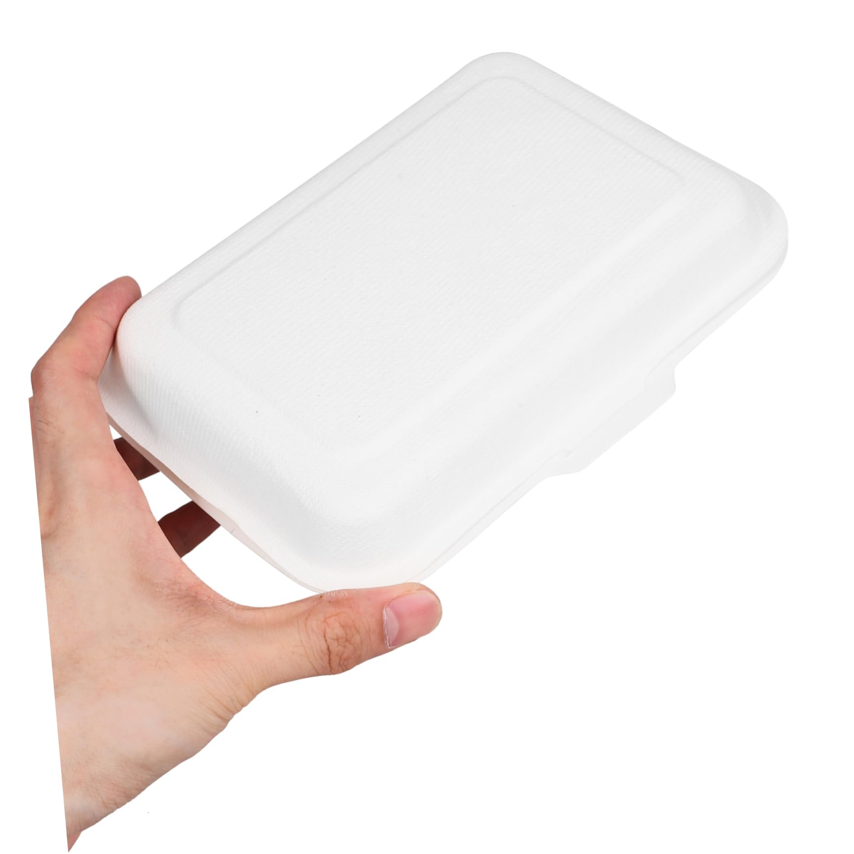 GLEAVI 50piezas Cajas De Comida Desechables De Cartón Biodegradables De Contenedores Prácticos Para Comidas y Ensaladas Envases De Alimentos Ecológicos y