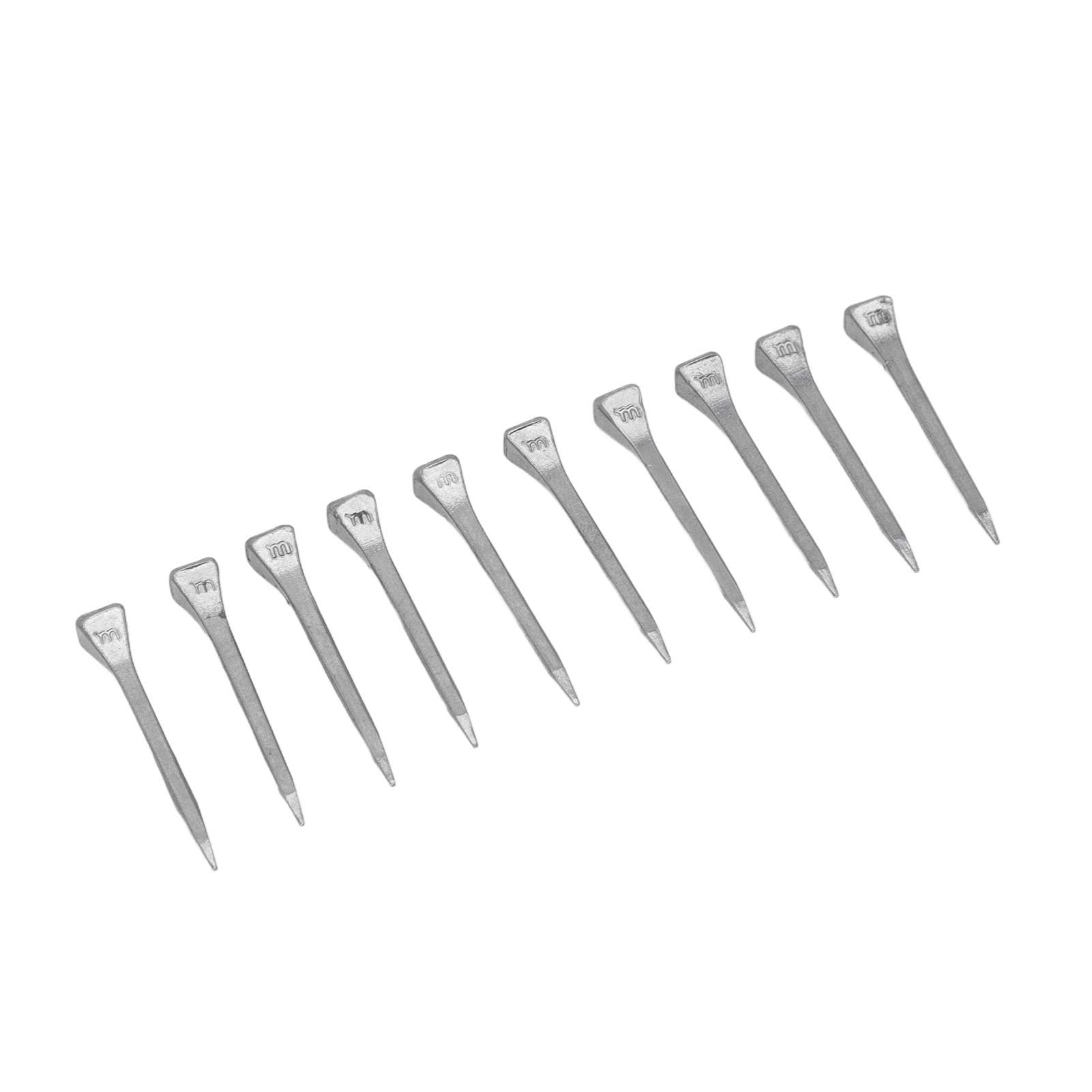 Clavos de herradura de acero de alta resistencia a la tracción, 250 piezas, elaborados con precisión para clavar herraduras de aleación de aluminio, duraderos y de larga duración (Oh)