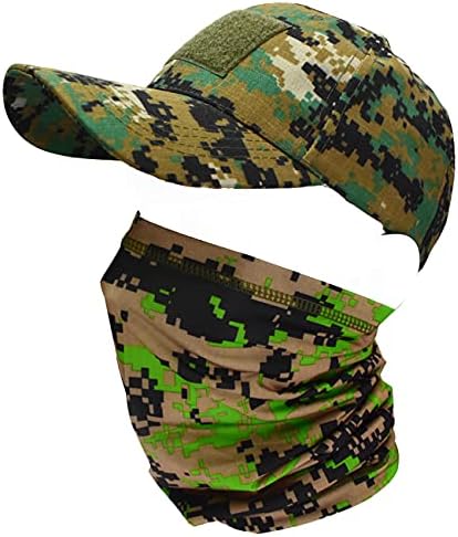 QMFIVE Tactical Baseball cap, Multicolor Camouflage Sunscreen Chapeau Hat for Airsoft Paintball Climb Camping Hunting Outdoor