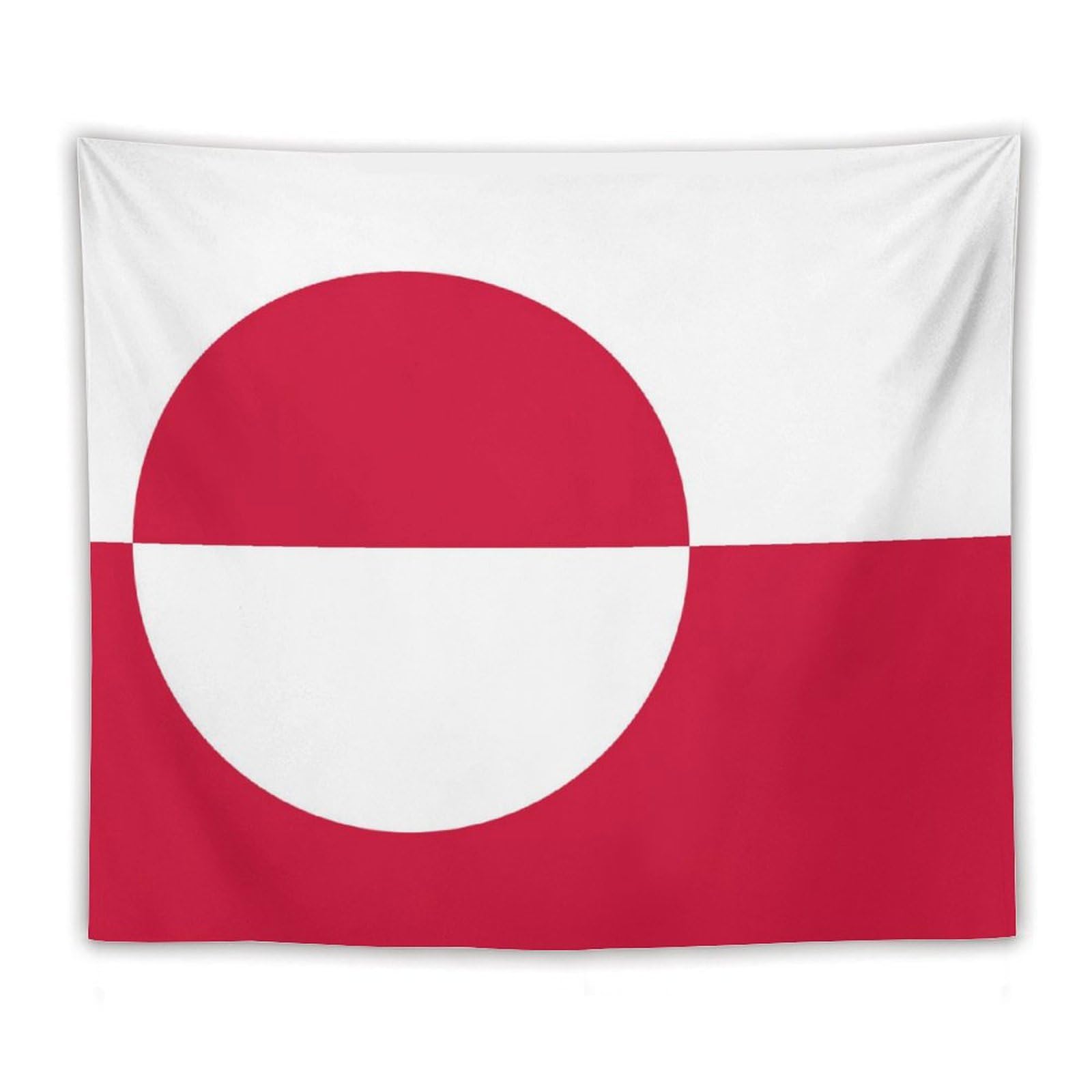XingFox TecEr Greenland Flag Decor Tapestry, National Flag Wall Hanging Tapestries, Wall Posters For Bedroom Living Room Dorm Party Wall Decor, 50"x60"