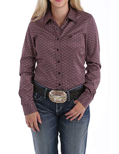 Cinch Long Sleeve Print Cranberry 2XL