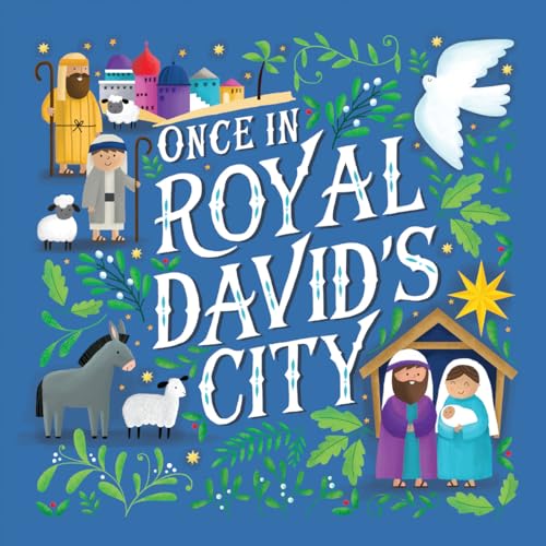 「One in Royal David's City」デザインの慈悲チャリティークリスマスカード。150 x 150 mm、10枚パック、封筒付き。