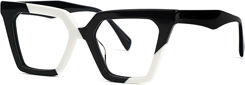 VOOGLAM Lentes de bloqueo de luz azul con marco de ojo de gato de tortuga, anteojos de moda para mujer, antifatiga ocular y rayos UV