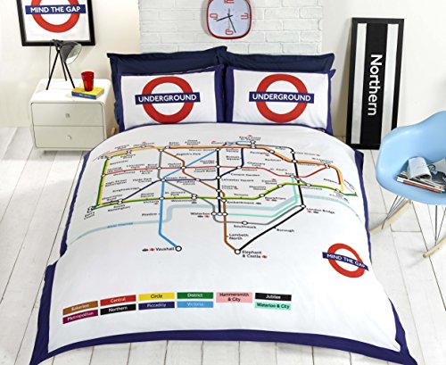 London Underground Parure de lit simple