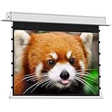 ★【Matériau de l'écran de haute qualité】L'écran est fabriqué à partir d'une base en fibre de verre avec un revêtement spécial haute définition qui résiste aux variations de température et à la déformation, garantissant une surface plane et uniforme. Contraste élevé et gain exceptionnel sont évidents, et le procédé composite multicouche offre une meilleure résistance à la poussière et aux plis, garantissant une projection durable et de haute qualité