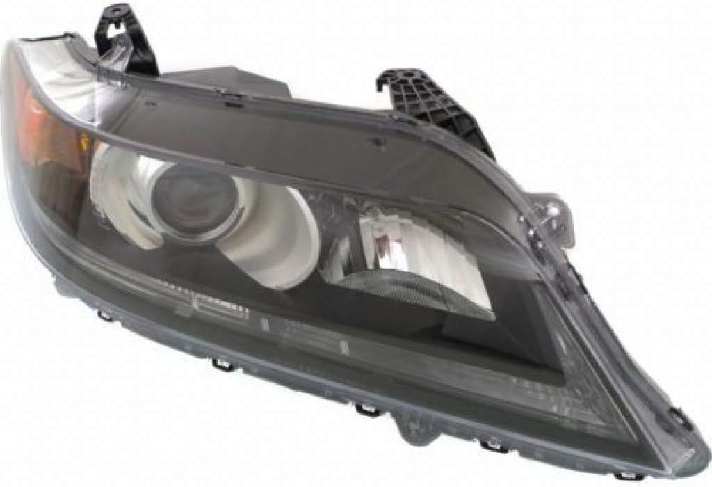 CarLights360: For 2013 2014 2015 Honda Accord Head Light Assembly Passenger Side w/Bulbs Black Housing For HO2503157
