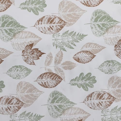 Image of Skyla Bedsheet for Double Bed| King Size 400 TC Cotton| 108 * 108 Inch Bedsheet|King Size Bedsheet with 2 Pillow Covers(Falling Leaves)