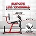 Yes4All Leg Extension and Curl Machine, Adjustable Leg Machine with Plate Loaded, Leg Extension and Curl Bench for Home Gym